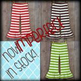 IMPERFECT Girl's Striped Ruffle Pants
